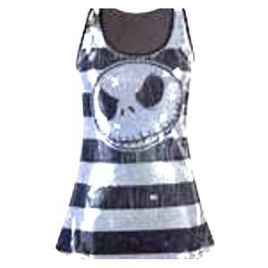 Disney Jack Skellington Metallic Tank
